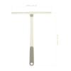TIDTALEO 360 Rotating T-Shape Glass Cleaning Tool Gray Squeegee Single-Sided Window Water Scraper for Home Shower Door and Car Windshield Cleaning view 2
