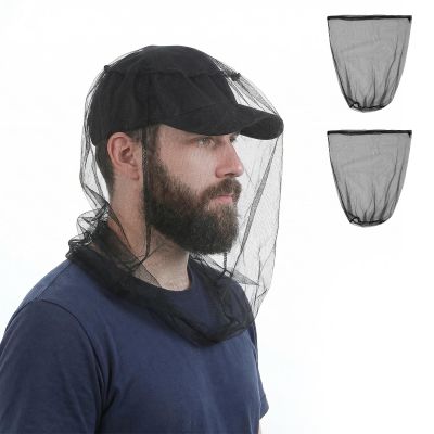 Sorcristy Mosquito Net, 2 Pack Mosquito Head Net for Insect, Ultra Large and Long Mesh Nets Universal Fit Clear View Extra Fine Holes Mesh for Men Women Camping Hiking Fishing Gardening