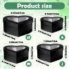 Acellegic 4 Pcs Mother Day Heart Shaped Flower Box with Clear Lids & Floral Foam Black 4 Different Sizes Nesting Gift Boxes for Arrangements Home Wedding Bridesmaid Birthday Graduation Decoration view 2