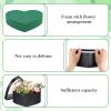 Acellegic 4 Pcs Mother Day Heart Shaped Flower Box with Clear Lids & Floral Foam Black 4 Different Sizes Nesting Gift Boxes for Arrangements Home Wedding Bridesmaid Birthday Graduation Decoration view 3