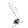 TIDTALEO Stainless Steel Cleaning Dustpan with Long Handle, Thickened Metal Dust Pan for Home Use, Sturdy Garbage Shovel Suitable for Indoor Sweeping and Refuse Collection view 2