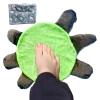 11 Inch Turtle Shaped Floor Foot Mop, Double Sided Floor Cleaning Pad, Cute Turtle Foot Mop, for Kitchen Bathroom Living Room view 1