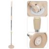 TIDTALEO Rotary Mop Pole Replacement Stick Detachable Stainless Steel Telescopic Mop Handle with Plastic Base for Household Floor Cleaning view 2