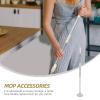 TIDTALEO Rotary Mop Pole Replacement Stick Detachable Stainless Steel Telescopic Mop Handle with Plastic Base for Household Floor Cleaning view 3