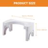 GOOHOCHY Foldable Plastic Foot Stool with Non-Slip Base for Adults Squatting Aid for Proper Posture and Bathroom Support view 2