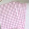 Pink Gingham Gift Wrapping Tissue Paper Plaid Tissue Paper for Bouquet Wrapping and DIY (20" x 14") view 2