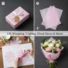 Pink Gingham Gift Wrapping Tissue Paper Plaid Tissue Paper for Bouquet Wrapping and DIY (20" x 14") view 4