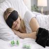 12 Pc Luxury Sleep Eye Mask for Side Sleeper Men Women 8 Pairs Ear Plugs and 4 Velvet Glass Bags Light Blocking Soft Eye Shade Cover for Travel view 2
