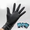 GOOHOCHY Hairdressing Gloves 4 Pair Rubber Waterproof Long Black view 3