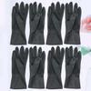 GOOHOCHY Hairdressing Gloves 4 Pair Rubber Waterproof Long Black view 4