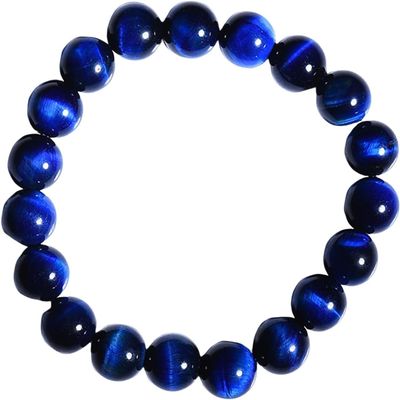 AGHSGDBCE Feng Shui Bracelet, Tiger Eye Stone Natural Gemstone Chakra Reiki Crystal Amulet(6mm)