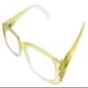 Calabria Womens 2-Tone Full Rim Eyeglasses Olive Green Fade | Clear Vision Polycarbonate Lenses | Modern Frame Design | Magnification +1.00 | Crystal Accents view 1