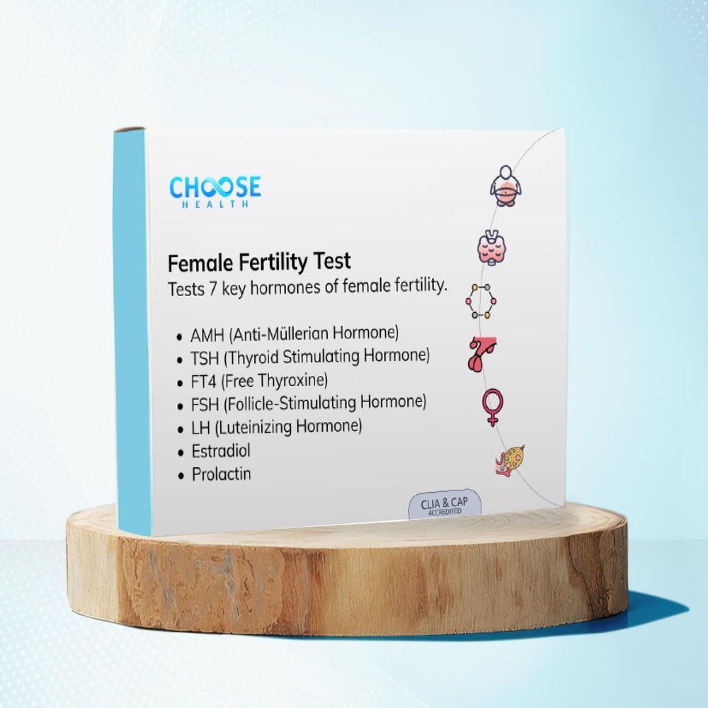 Fertility Test for Women | Ovarian Reserve Test | 7-in-1 at-Home Test | Choose Health | Not Testable in NY & RI