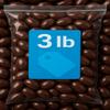 Dark Chocolate Covered Almonds (3 LB) Pack Whole Dry Roasted Almonds Coated in Rich Dark Chocolate Gourmet Candy for Office, Buffets, Snacking & Gift Baskets Classic Chocolate Coated Nuts 641740 view 1