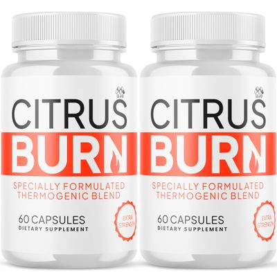 (2 Pack) Citrus Burn Capsules, Official CitrusBurn Pills with All Natural Ingredients, Advanced Citrus Burn for Optimal Health & Wellness Support with Premium Vitamins for Women & Men (120 Capsules)