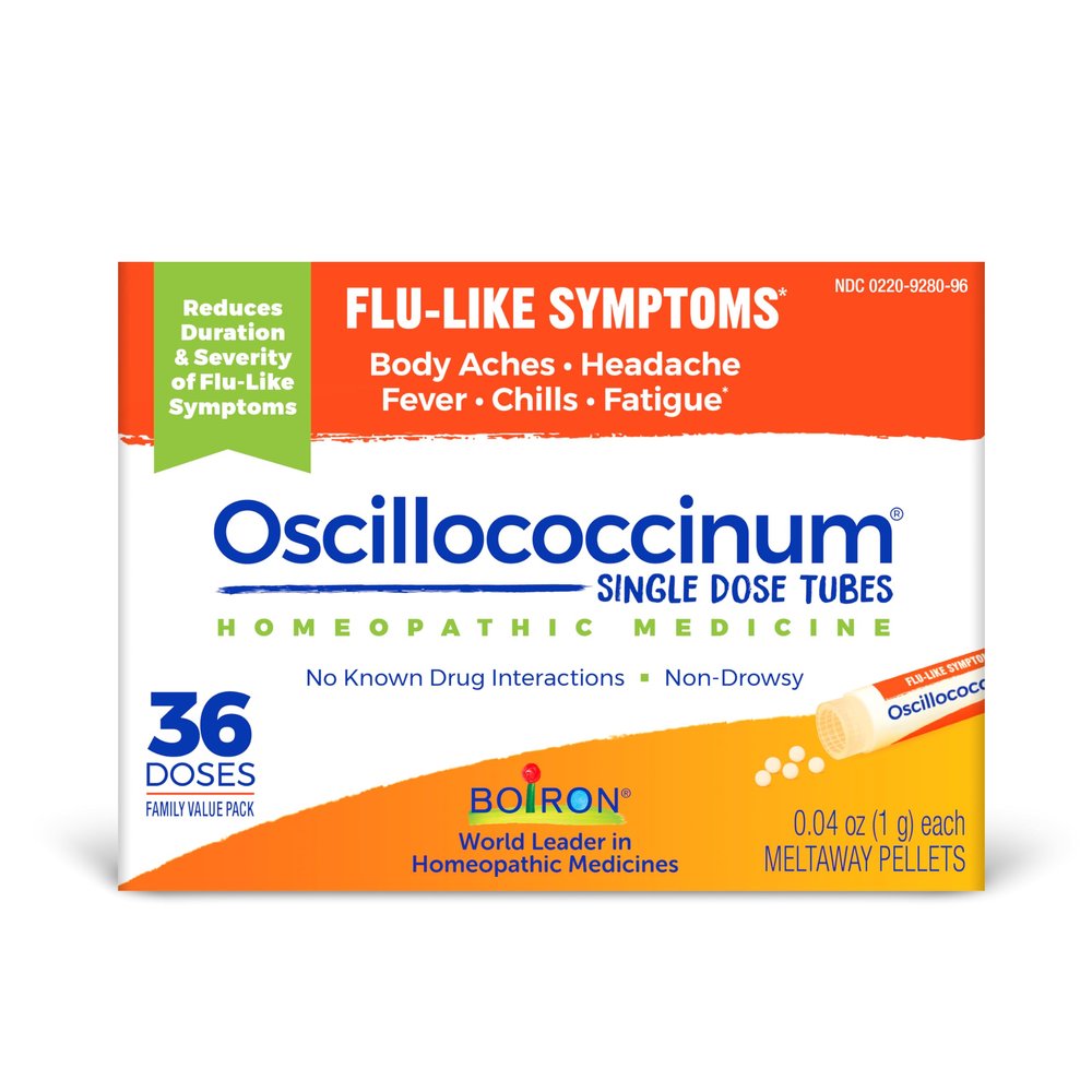 Boiron Oscillococcinum Homeopathic Medicine for flu-Like Symptoms, 36 Count