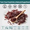 Atlantic Dulse Flakes Organic Sourced Maine Coast Atlantic Ocean Sea Vegetables Raw Bulk - 100% Pure and WIldcrafted, Non-GMO, Vegan Certified by Seaweed Kings (1lb) view 3