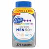 Silver Mens 50+ Plus Daily Multivitamin Multimineral Supplement with Vitamin D3, Zinc, B Vitamins & Antioxidants, Supports Heart, Muscle & Immune Health 275 Tablets view 1