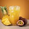OKTEA Fruity Popping Boba Passion Fruit & Pineapple Tea Kit - Vibrant Passionfruit Flavored Balls, Tropical Pineapple & Passion Fruit Juice Mix, DIY Bubble Pearl Drink Set with Straws - 3 Servings view 3