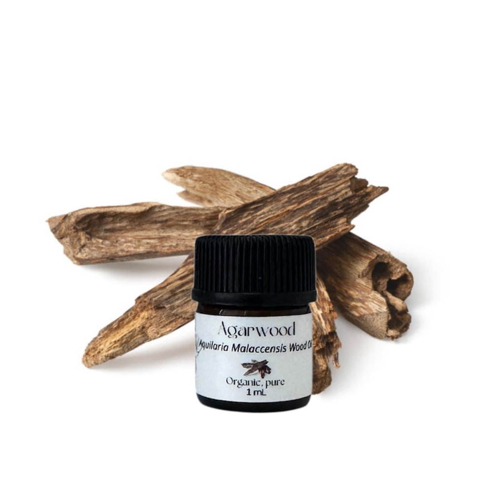 Agarwood Essential Oil, Oud, Organic, Pure, Natural, 1 mL