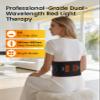 GIATATHA Cordless Red Light Therapy Belt for Body - 660nm & 850nm NIR Therapy Wrap with Dual Massage Motors and Heat - Portable 5000mAh Rechargeable for Back Waist Muscle Comfort and Stomach Shaping view 3