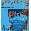 Dark Chocolate, (Sugar, Chocolate Liquor, Cocoa Butter, Chocolate Liquor Processed With Alkali, Soy Lecithin, Natural Vanilla Flavor, Milk), Thins With Almonds & Sea Salt (20oz) view 3