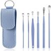 6 Pcs Ear Wax Removal Kit: Ear Cleaner Tools: Mini Portable Ear Scope with Stainless Steel 360 Spiral Ear Massage Cleaning Tool for Adults Kids - Ear Wax Remover with Storage Box view 1