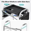 FANGSUN Walker Tray for Folding Walker, Side Pockets & Cup Holder view 2