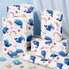Pineraap Whale Wrapping Paper Roll, 17 Inch x 16.4 Feet Watercolor Narwhal Rainbow Heart Pattern Gift Wrap Cute Animal Gift Wrapping Paper for Boys Girls Birthday, Baby Shower view 3