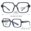 Eyekepper Metalless Screwless Spring Hinges Reading Glasses Oversized Square Readers for Men Women Blue +2.50 view 2