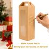 20Pcs Tumbler Gift Box with Handle for 18oz 20oz 30oz Sublimation Glass,Cup boxes for packaging 16oz, Drinking Cup Glasses Mug Can Blanks Tumbler Packaging Boxes with window for gifts(Brown) view 4