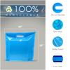 16x16 Blue Plastic Merchandise Bags, Glossy Finish, Large Retail Size, 100 Pack, 2 Mil Thick, with Die-Cut Handles by PPB view 2