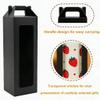 20Pcs Tumbler Gift Box with Handle for 18oz 20oz 30oz Sublimation Glass,Cup boxes for packaging 16oz, Drinking Cup Glasses Mug Can Blanks Tumbler Packaging Boxes with window for gifts(Black) view 3