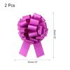 uxcell 2pcs 12 Inch Large Pull Bow Glitter Gift Wrapping Big Pull Bows Ribbon Rose Red for Wedding Baskets Presents Christmas Party view 2