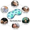 Ocean Animal Turquoise Blue Sea Turtles Adjustable Blackout Eye Mask, Sleep Eye Mask view 4