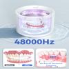 Acmeenjoy Ultrasonic Retainer Cleaner Machine 48000Hz - 200ml Portable Denture Cleaner with Cleaning Basket for Mouth Guard Night Guard Toothbrush Heads and Jewelry, White view 2