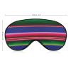 Novel Colorful Mexican Blanket Stripes Adjustable Blackout Eye Mask, Sleep Eye Mask view 2