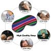 Novel Colorful Mexican Blanket Stripes Adjustable Blackout Eye Mask, Sleep Eye Mask view 4