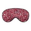 Paisley Bandana Red Adjustable Blackout Eye Mask, Sleep Eye Mask view 1