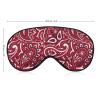 Paisley Bandana Red Adjustable Blackout Eye Mask, Sleep Eye Mask view 2