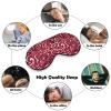 Paisley Bandana Red Adjustable Blackout Eye Mask, Sleep Eye Mask view 4