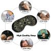 Norse Viking Vegvisir Runic Compass Adjustable Blackout Eye Mask, Sleep Eye Mask view 4