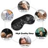 New York City Skyline Black Adjustable Blackout Eye Mask, Sleep Eye Mask view 4