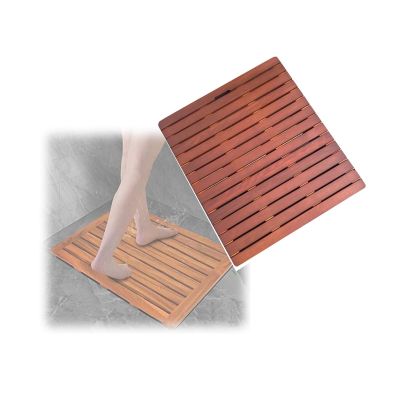 Comfortable Non-Slip Shower Mat - Heavy Duty Raised Platform, Easy Drain & Clean for Spa Relaxation, Indoor/Outdoor Use (80x100cm)