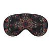 Paisley Bandana Cool Red Black Pattern Adjustable Blackout Eye Mask, Sleep Eye Mask view 1