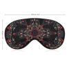 Paisley Bandana Cool Red Black Pattern Adjustable Blackout Eye Mask, Sleep Eye Mask view 2