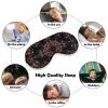 Paisley Bandana Cool Red Black Pattern Adjustable Blackout Eye Mask, Sleep Eye Mask view 4