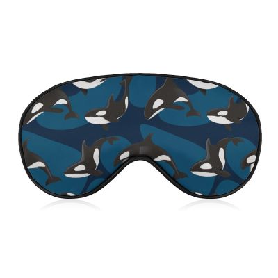 Ocean Orca Killer Whale Adjustable Blackout Eye Mask, Sleep Eye Mask