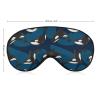 Ocean Orca Killer Whale Adjustable Blackout Eye Mask, Sleep Eye Mask view 2