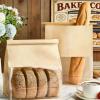 100 Pack Heavy Duty Paper Bread Bags with Tin Tie Tab Lock Sourdough Bread Bags with Window, Bread Bag for Homemade Breads, Loaf Bags for Bakery, 11x4.3x8.7 view 4